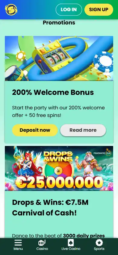 SambaSlots Casino screenshot 6