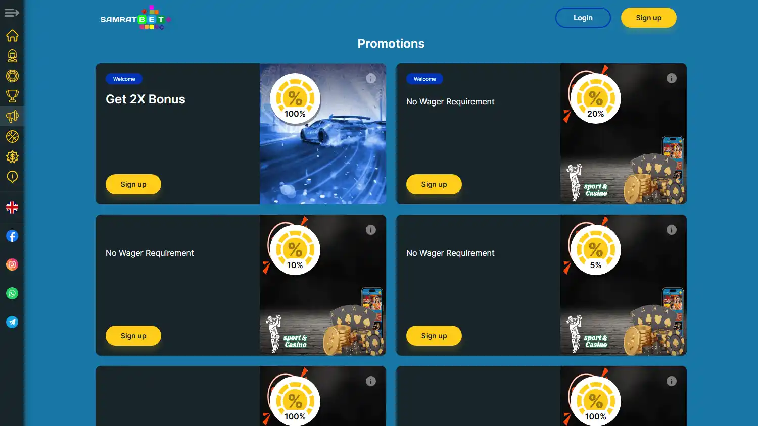 SamratBet Casino screenshot 3
