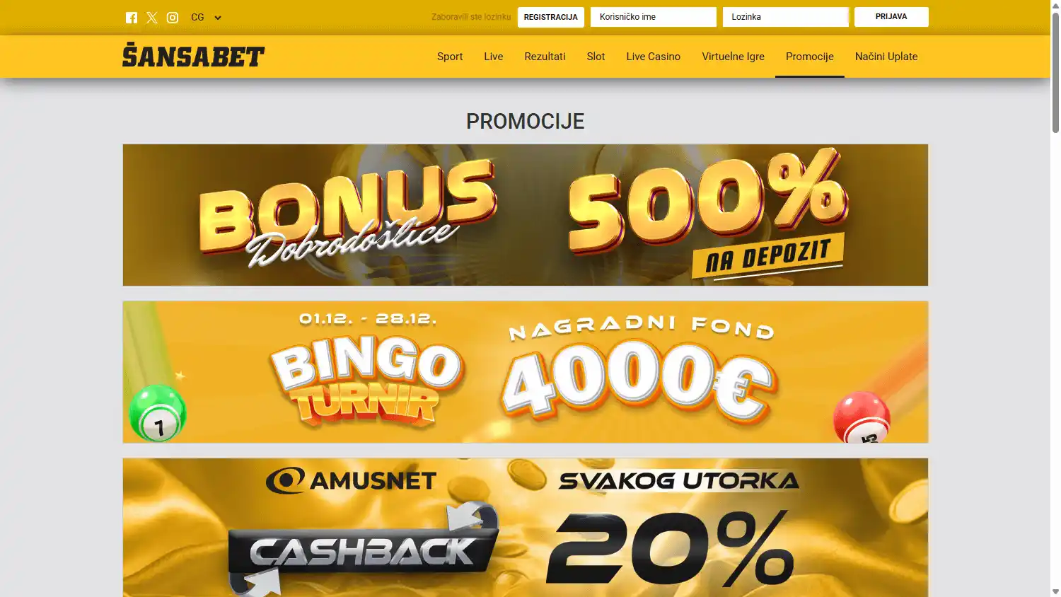 Sansabet Casino screenshot 3