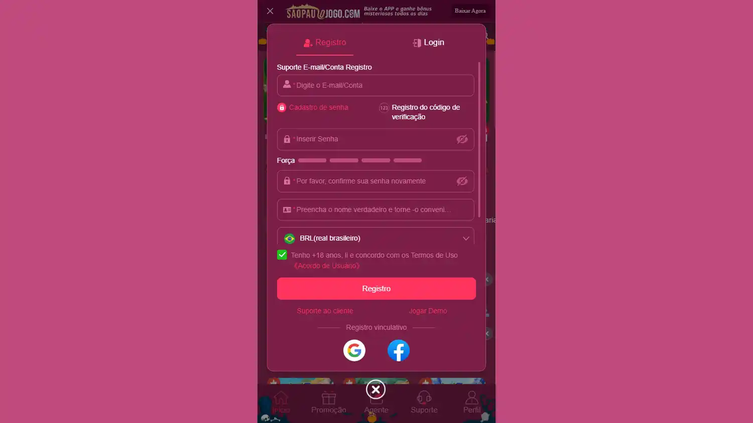 Saopaulojogo Casino screenshot 1