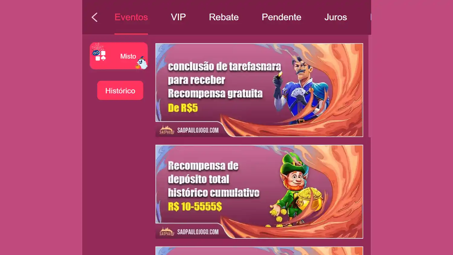Saopaulojogo Casino screenshot 2