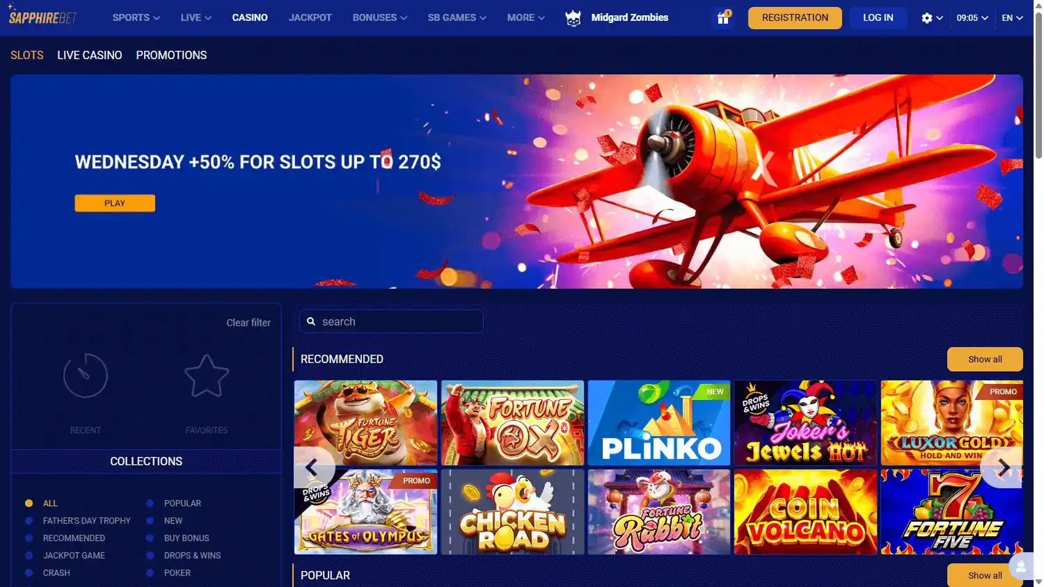 SapphireBet Casino screenshot 2