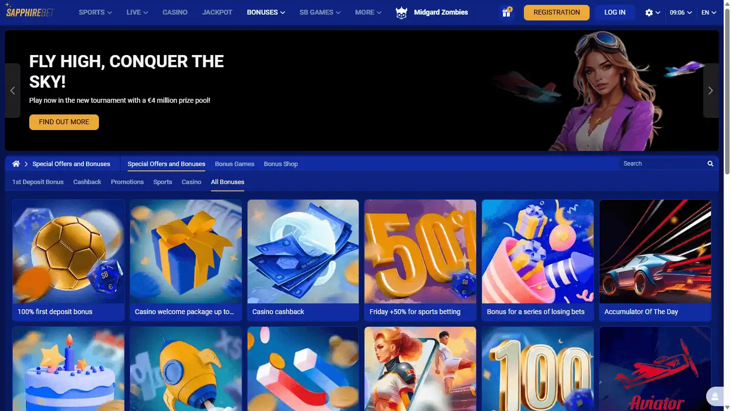 SapphireBet Casino screenshot 3