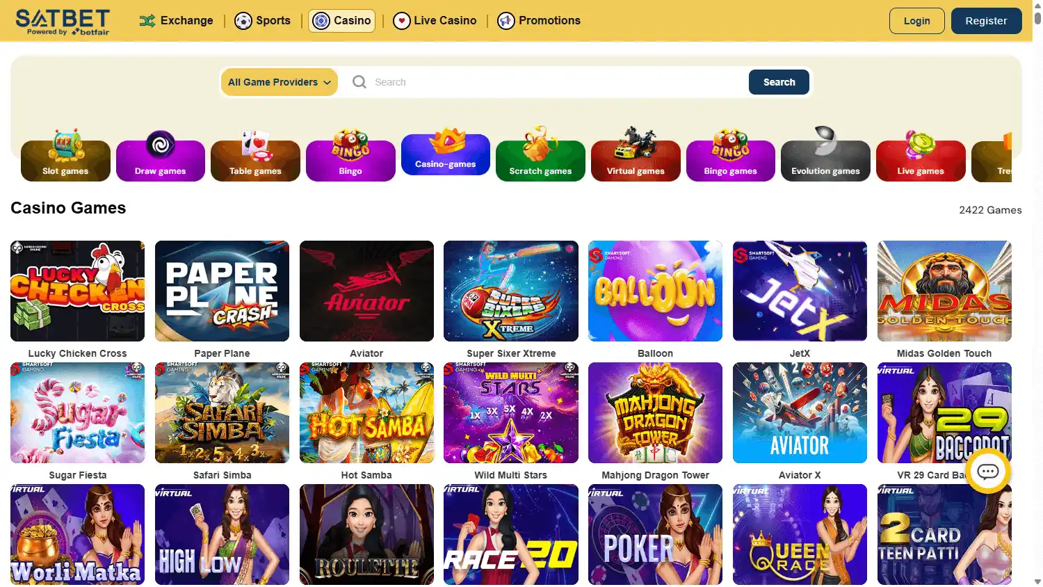 Satbet Casino screenshot 3