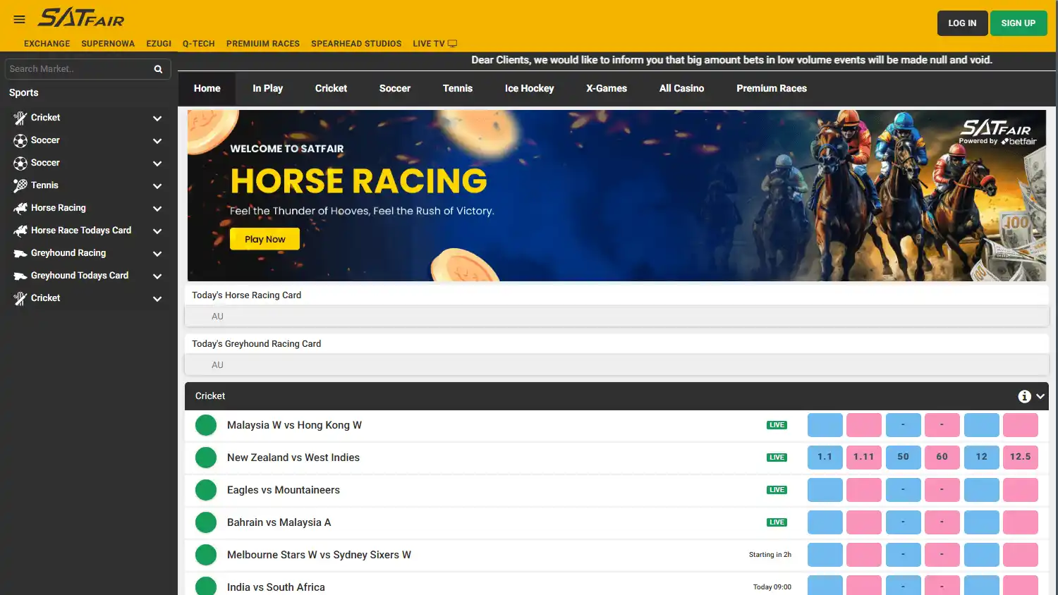 SatFair Casino screenshot 1