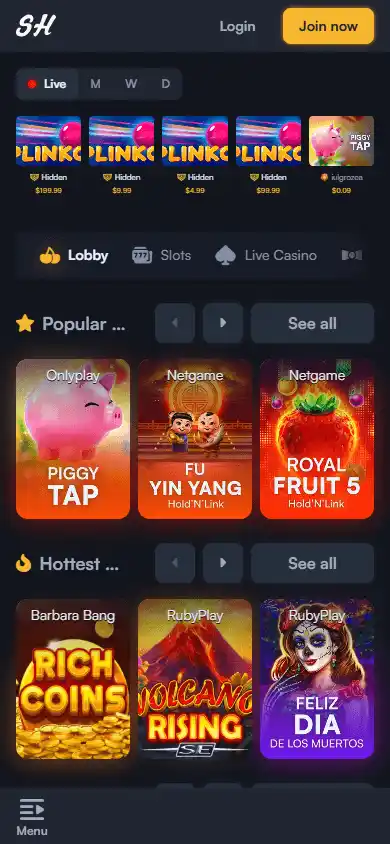 Satoshi Hero Casino screenshot 4