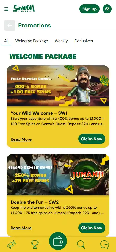 Savanna Wins Casino screenshot 6