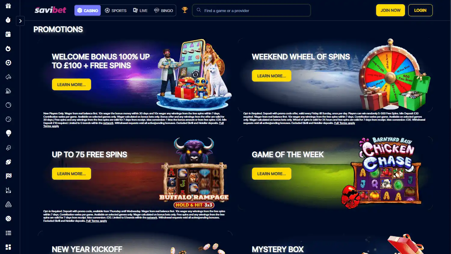 SaviBet Casino screenshot 3