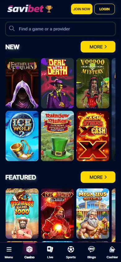 SaviBet Casino screenshot 4