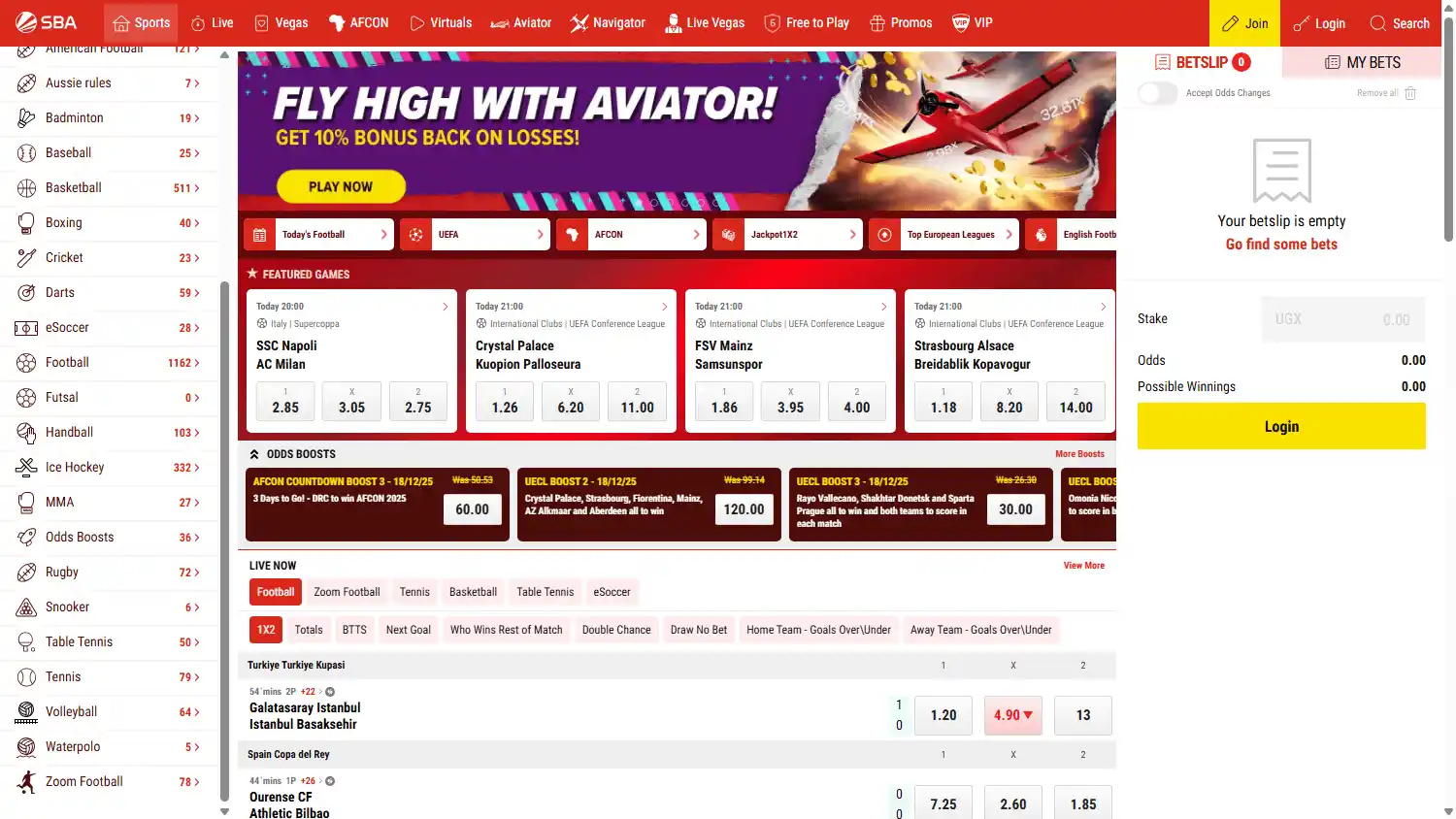 SBA Casino screenshot 1
