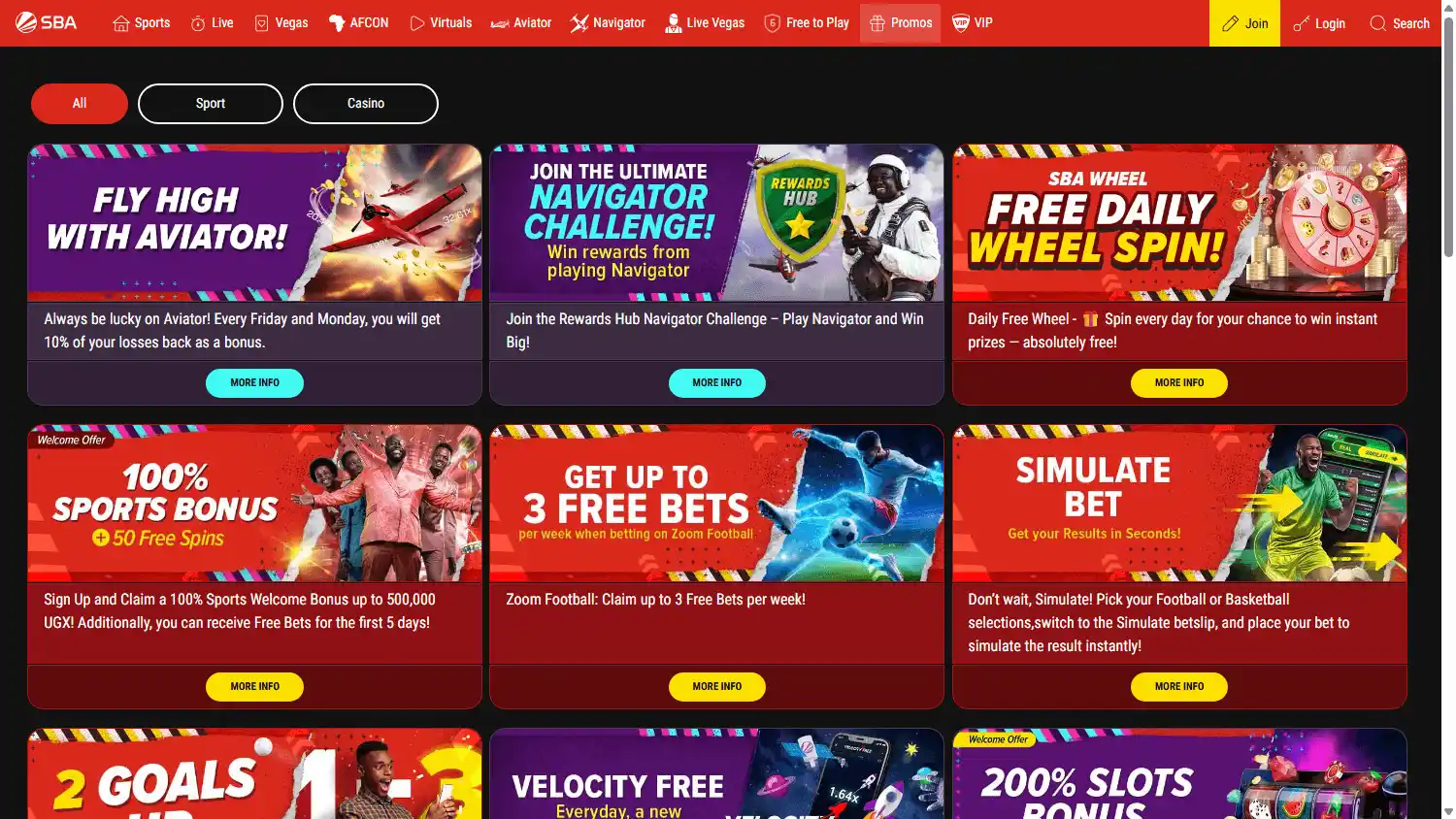 SBA Casino screenshot 3