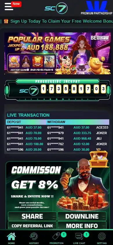 SC7 Casino screenshot 3