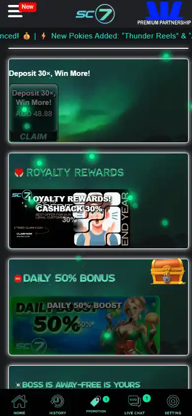 SC7 Casino screenshot 4