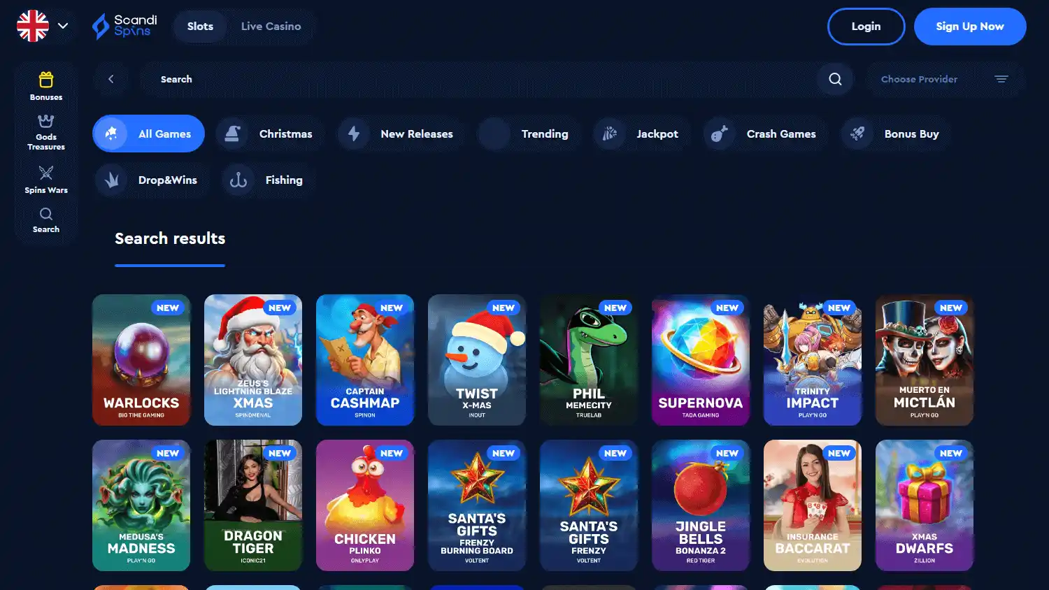 Scandispins Casino screenshot 2