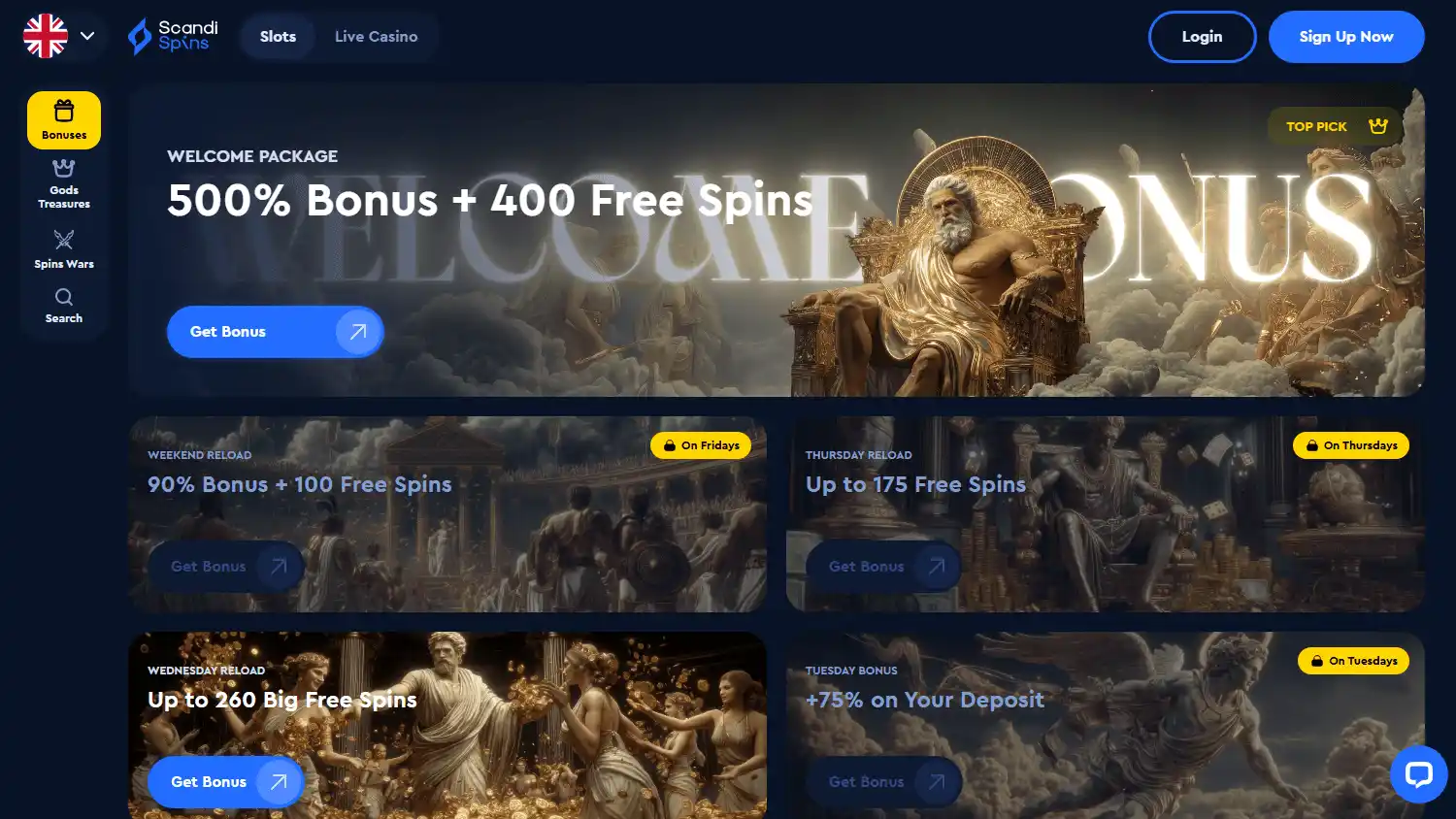 Scandispins Casino screenshot 3