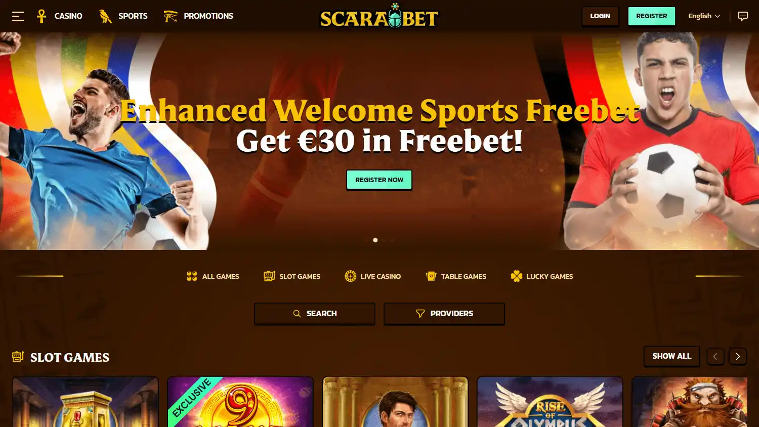 Scarawins Casino screenshot 1