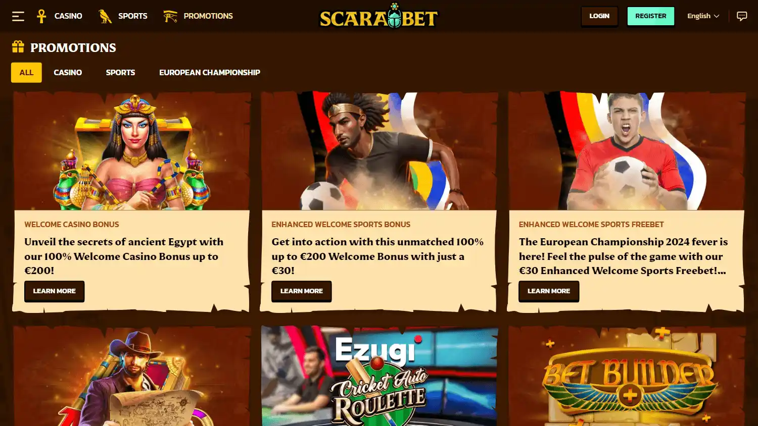 Scarawins Casino screenshot 3