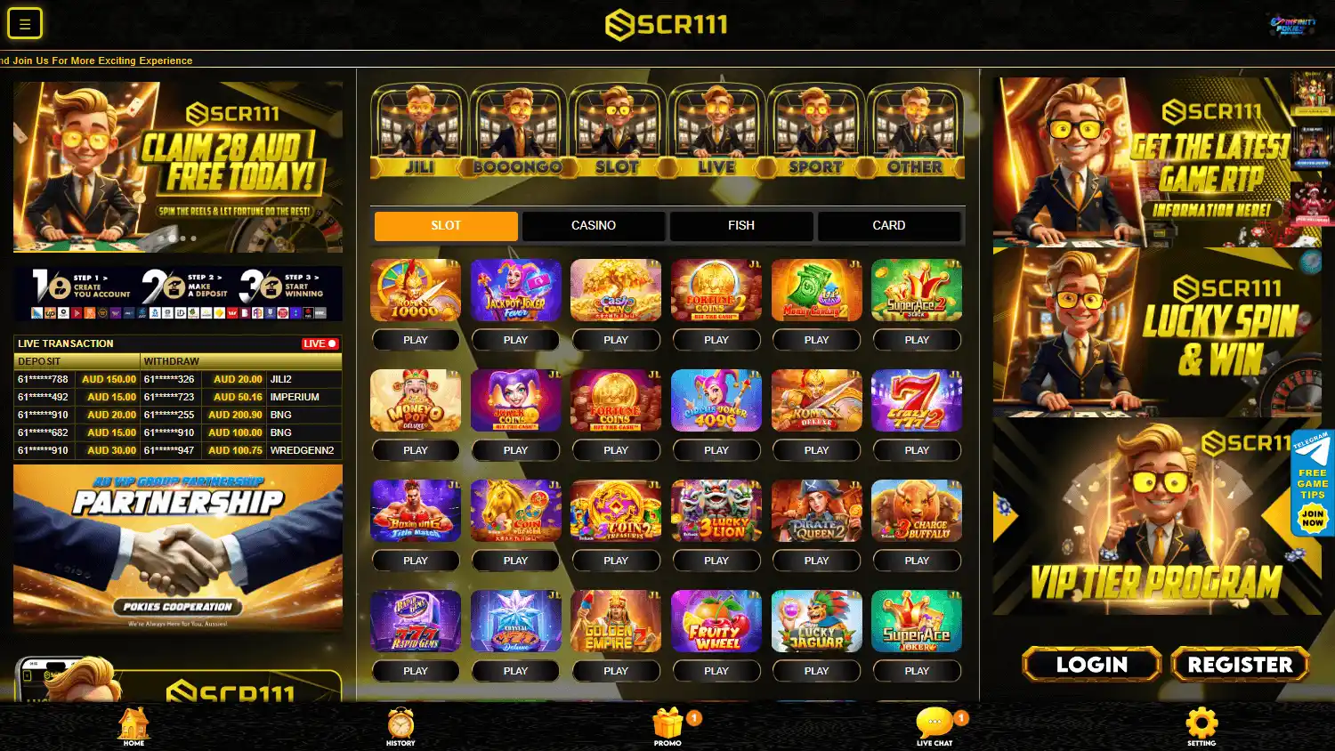 SCR111 Casino screenshot 1