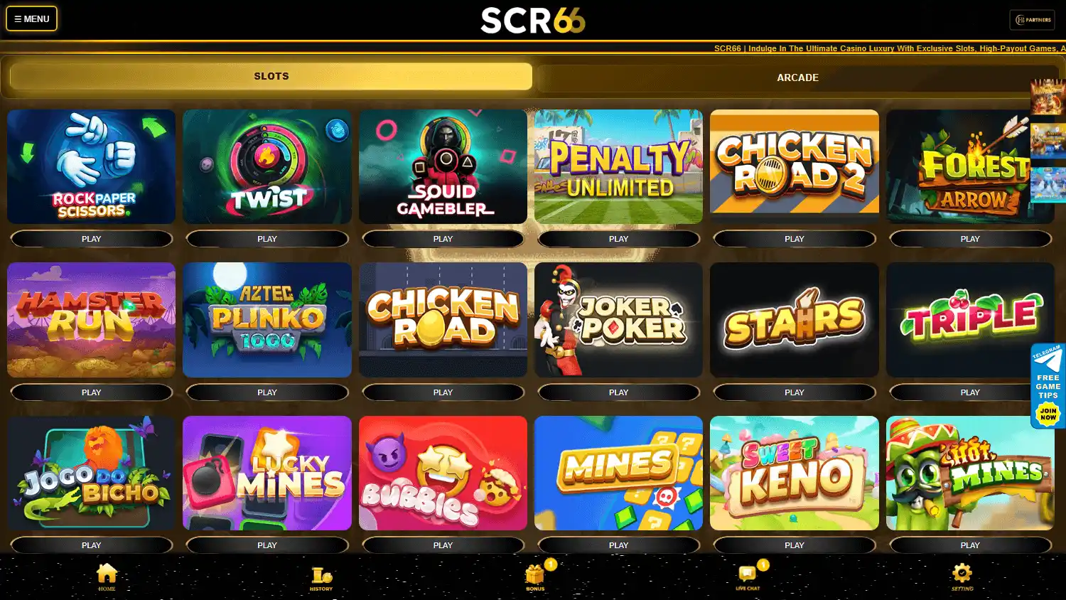 SCR66 Casino screenshot 2