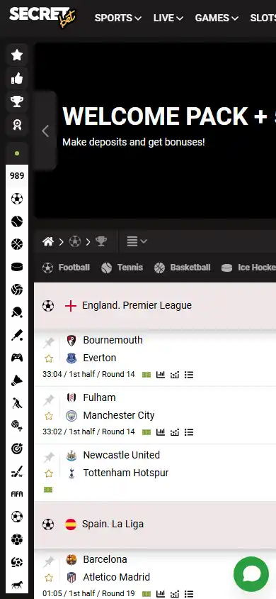 Secretbet Casino screenshot 3