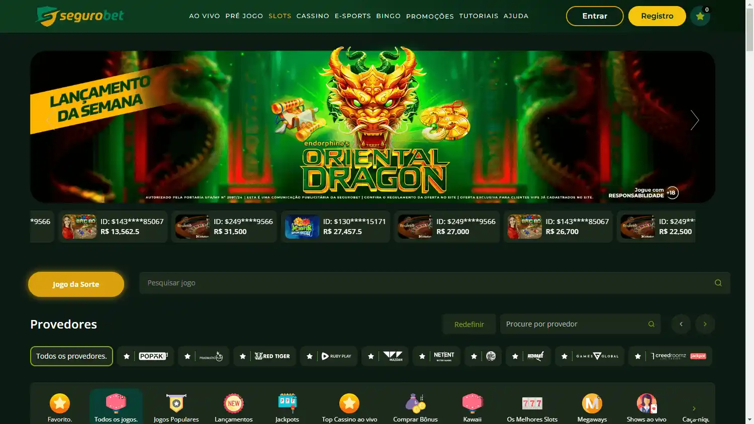 SeguroBet Casino screenshot 2