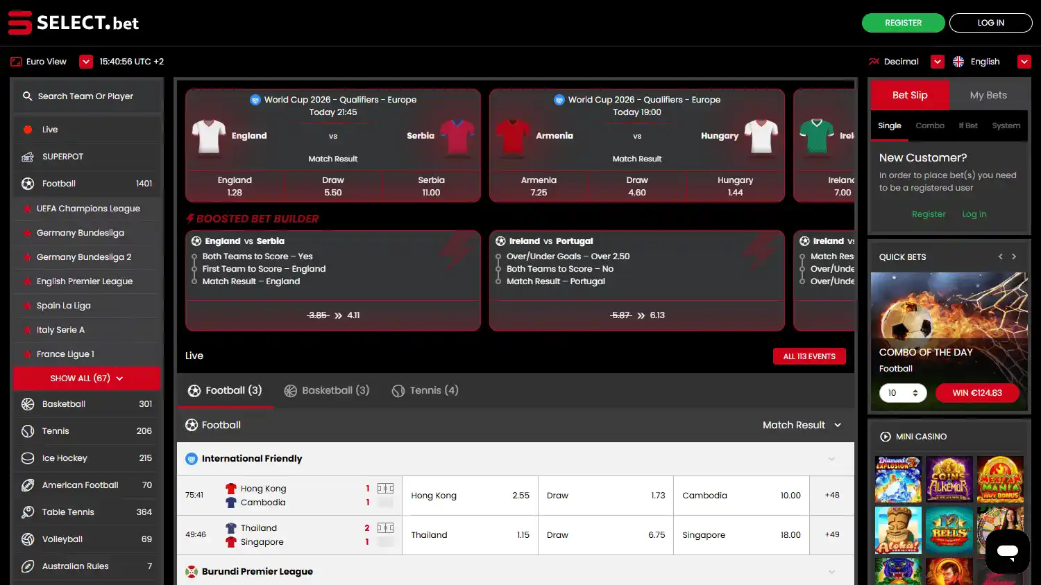 SELECT.bet Casino screenshot 1