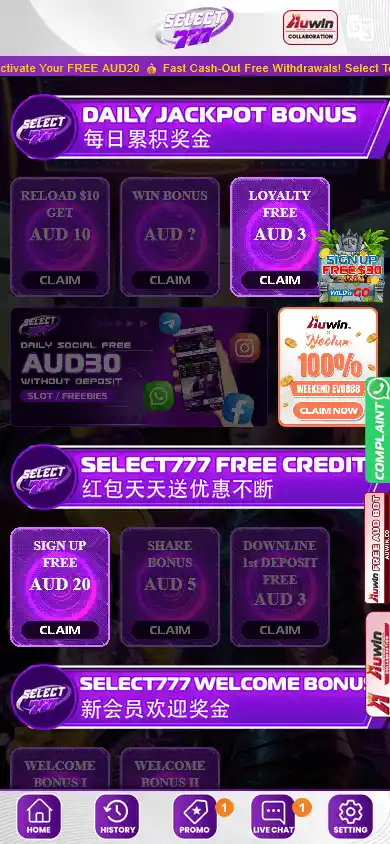 SELECT777 Casino screenshot 4