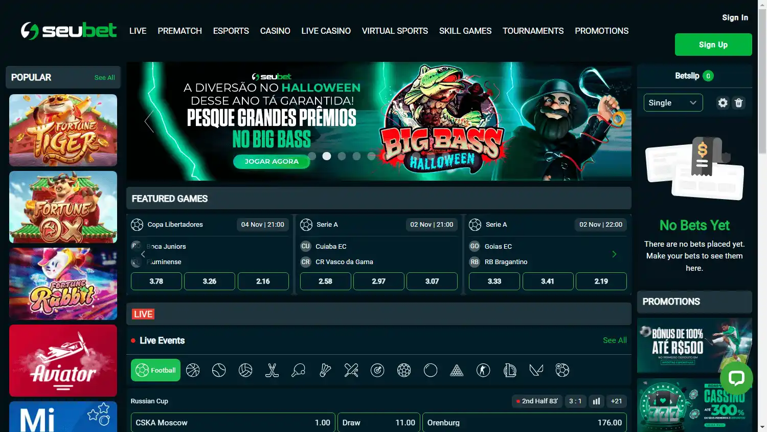 SeuBet Casino screenshot 1