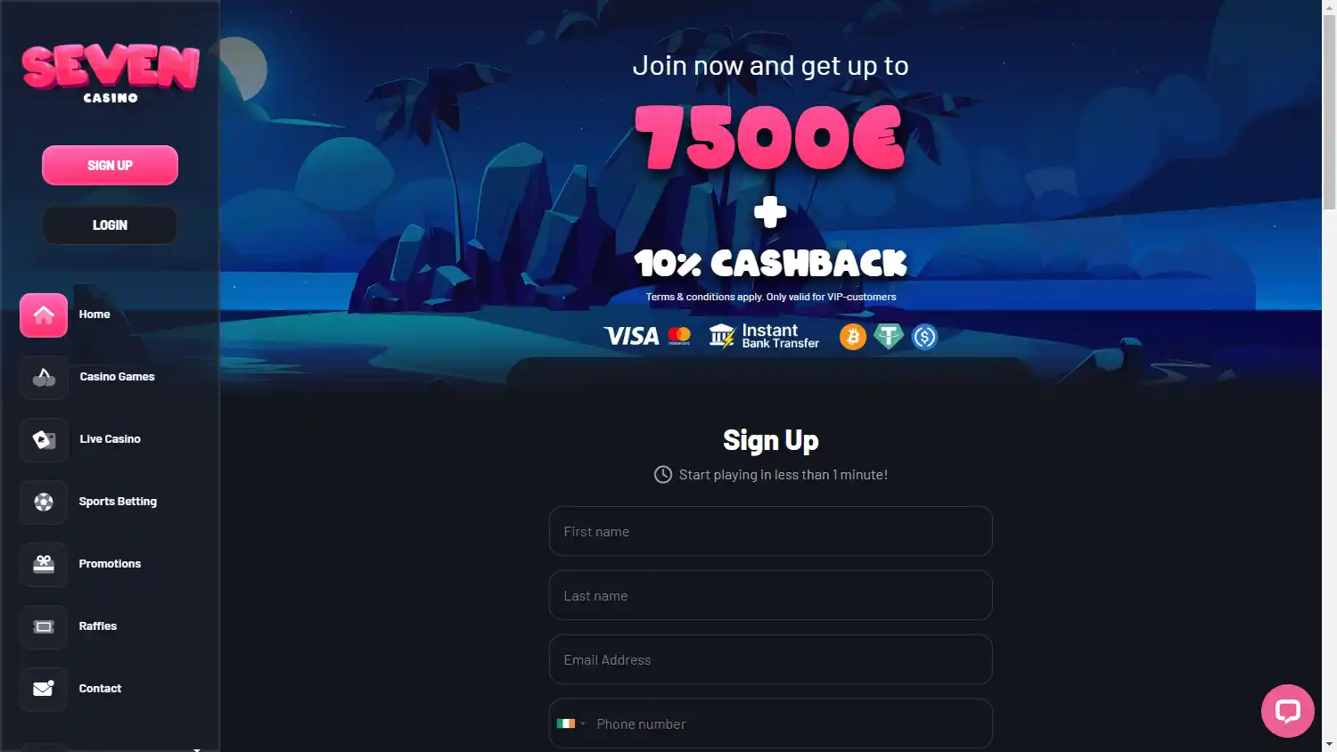 Seven Casino screenshot 1