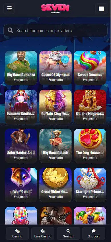 Seven Casino screenshot 5
