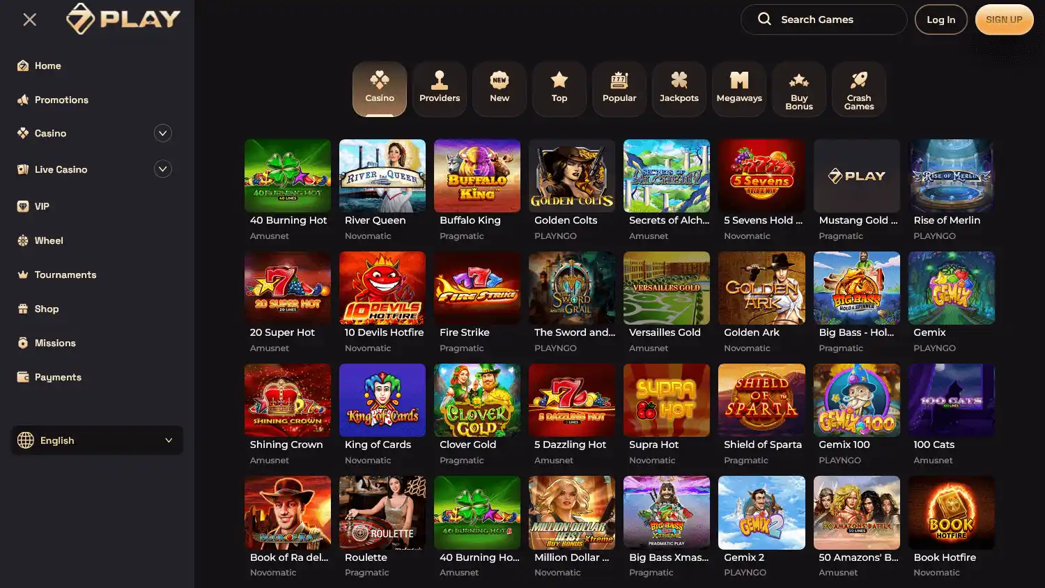 SevenPlay Casino screenshot 1