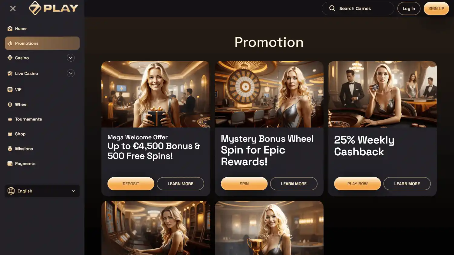 SevenPlay Casino screenshot 2