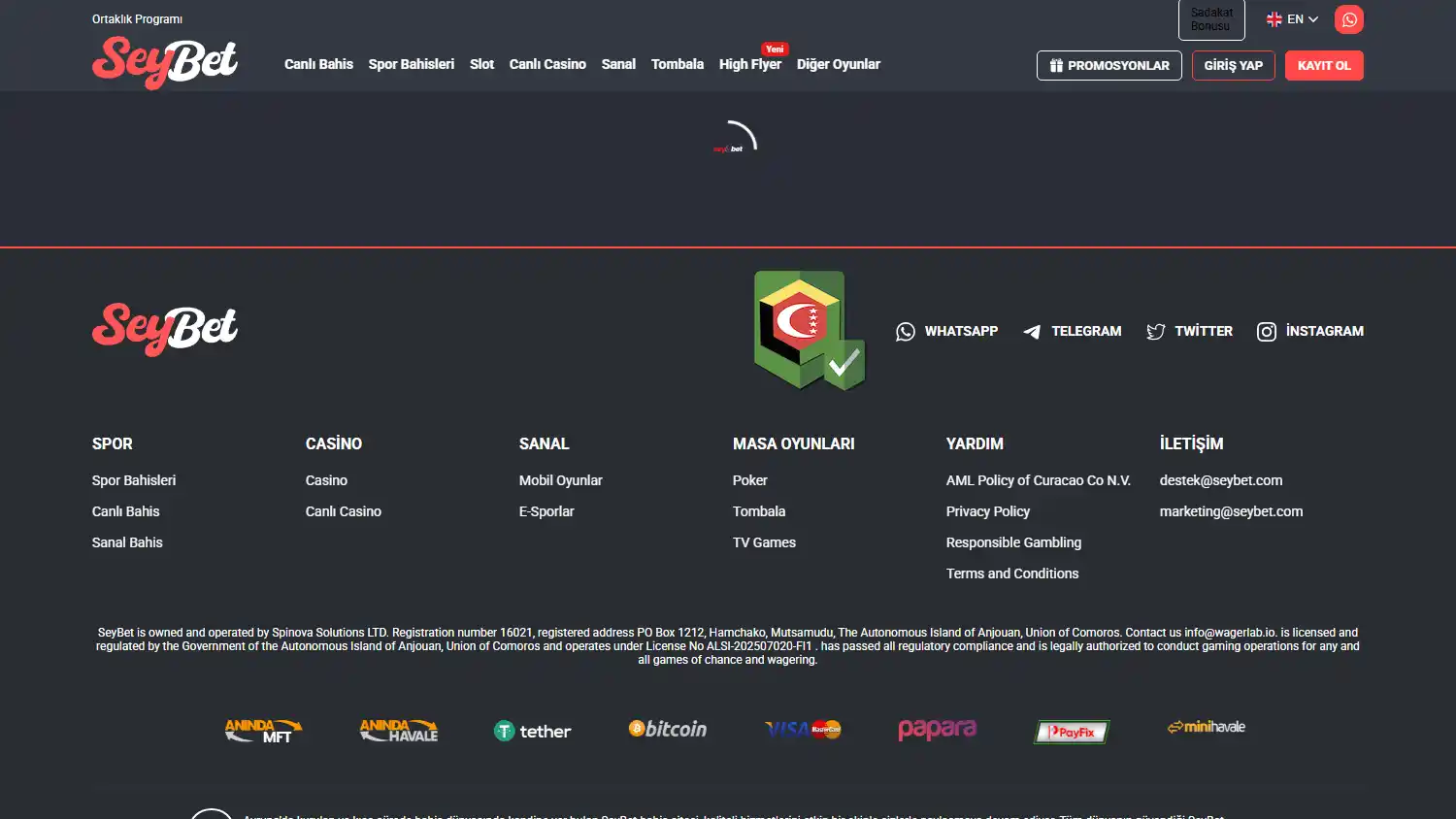 SeyBet Casino screenshot 3