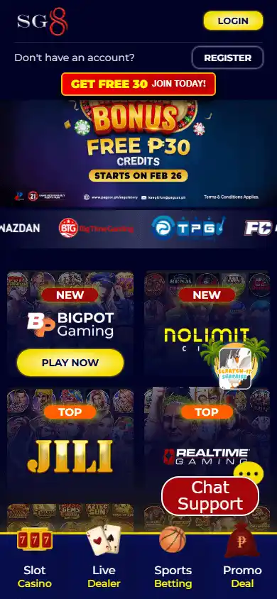 SG8 Casino screenshot 6