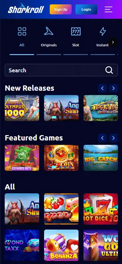 Sharkroll Casino screenshot 5