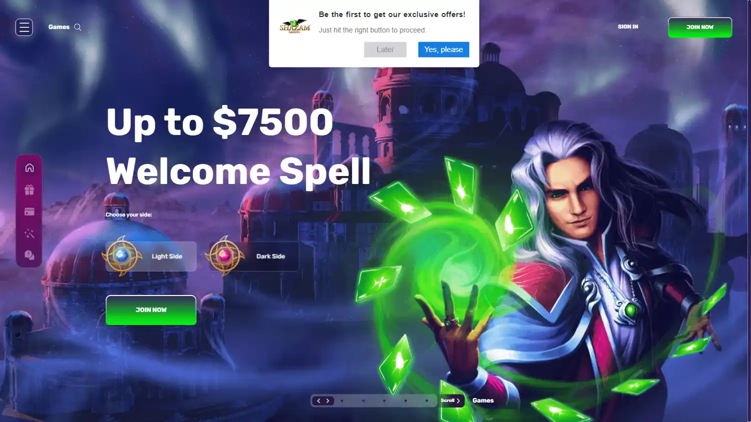 Shazam Casino screenshot 1