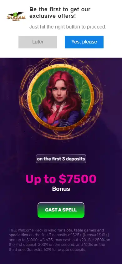Shazam Casino screenshot 6