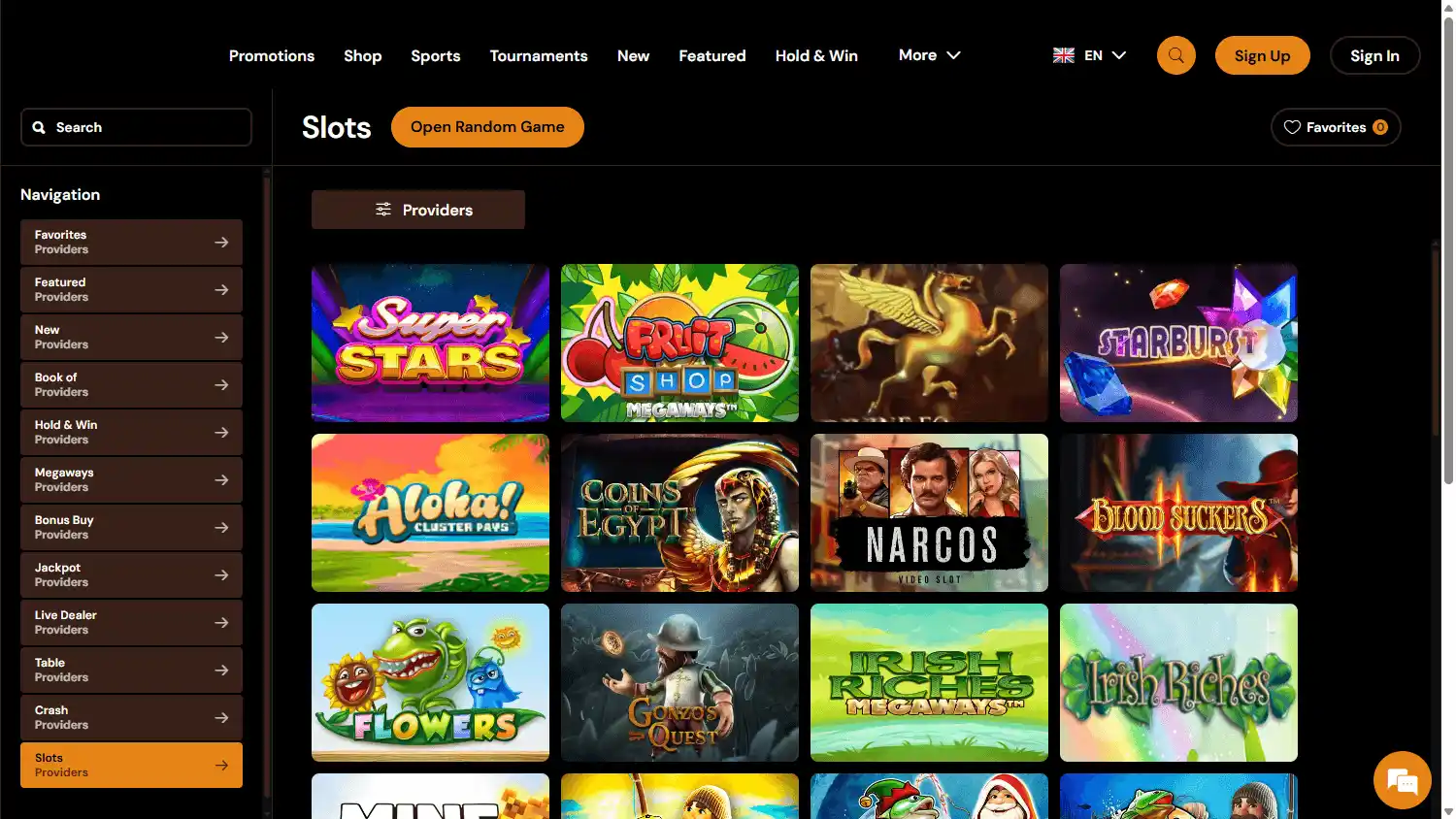 ShelbyWin Casino screenshot 2