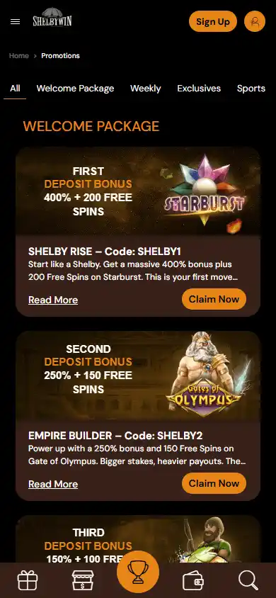 ShelbyWin Casino screenshot 6