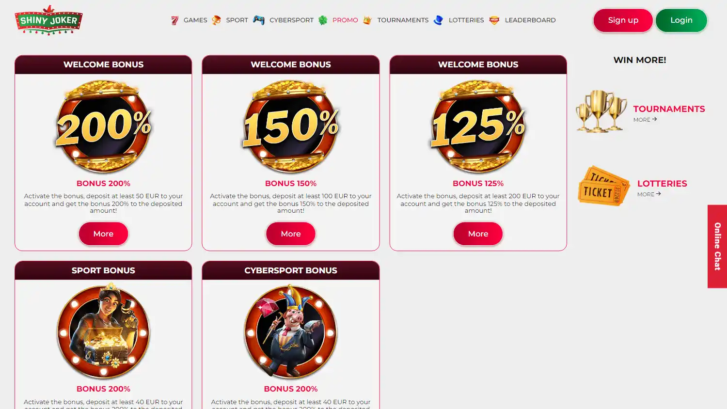 Shiny Joker Casino screenshot 2