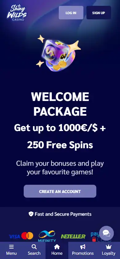 ShinyWilds Casino screenshot 4