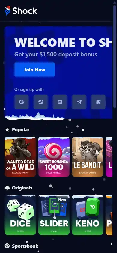Shock Casino screenshot 3