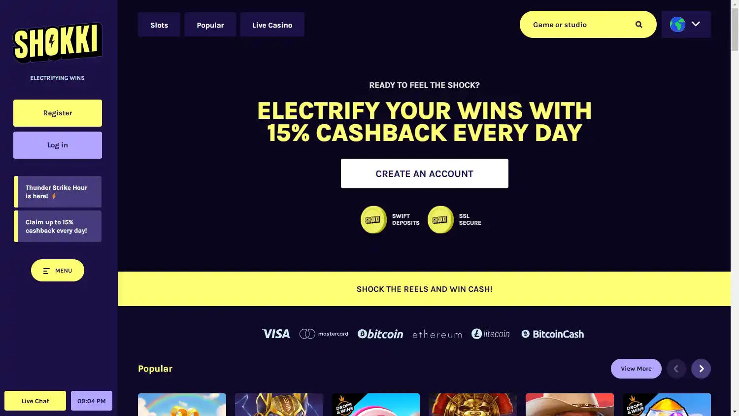 Shokki Casino screenshot 1
