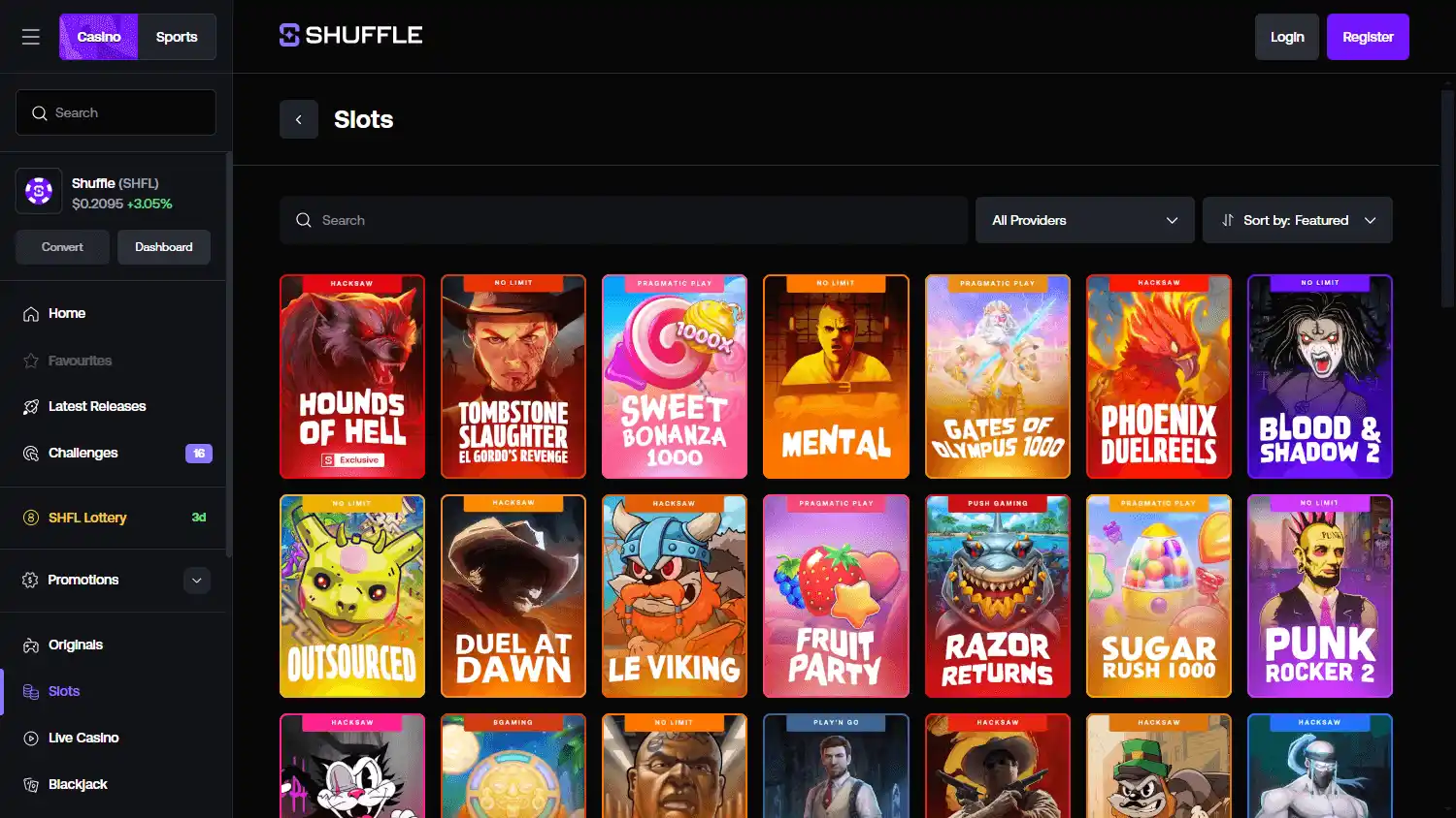 Shuffle Casino screenshot 2