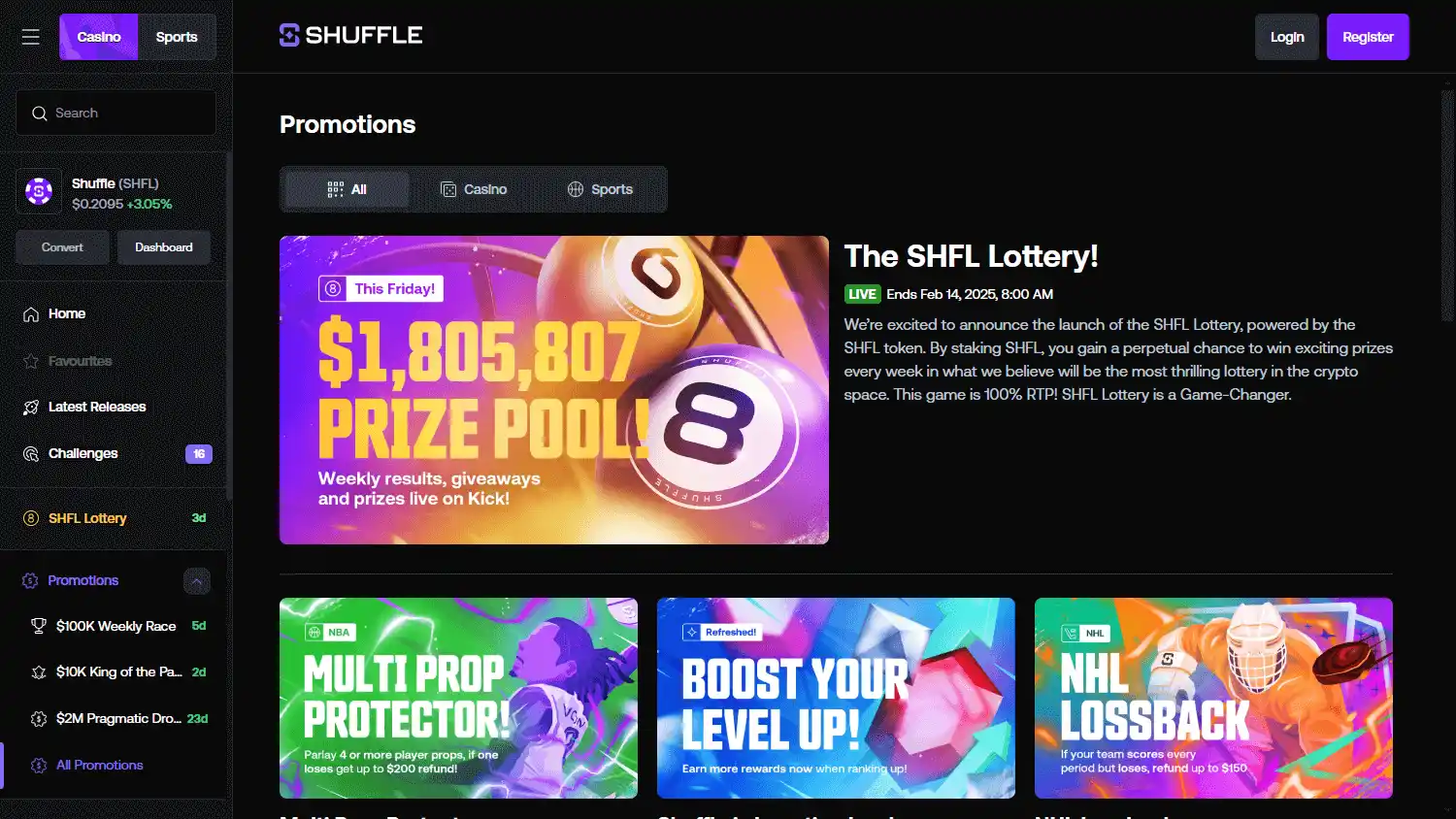Shuffle Casino screenshot 3