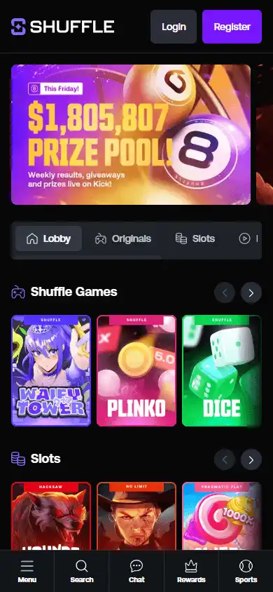 Shuffle Casino screenshot 4