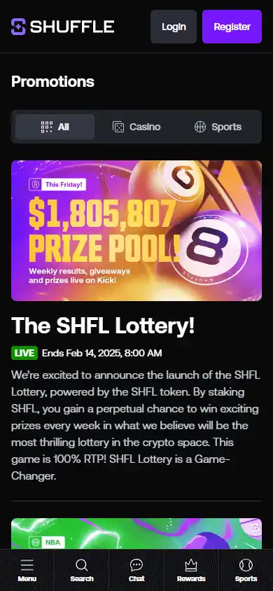 Shuffle Casino screenshot 6