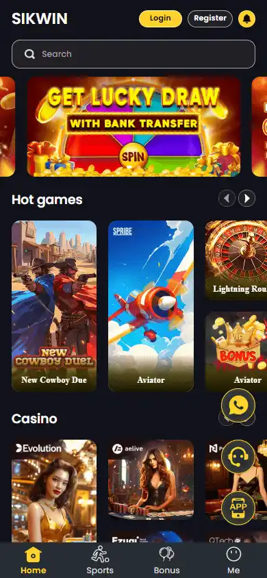 SIKWIN Casino screenshot 4
