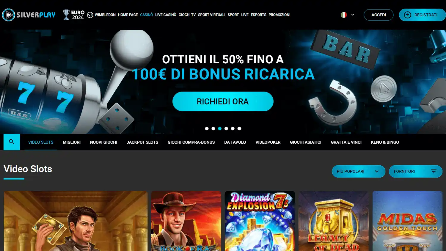 Silverplay Casino screenshot 2