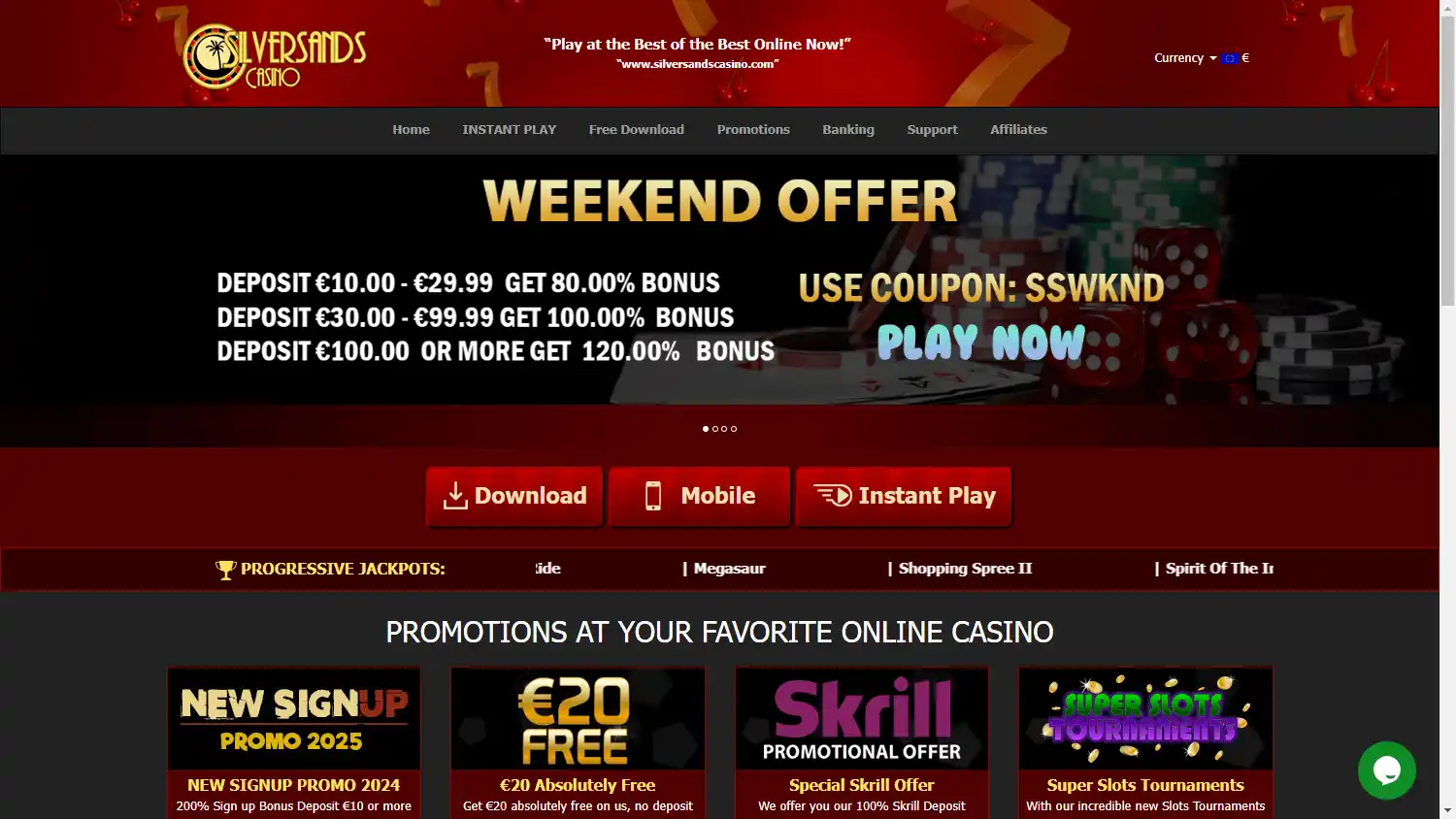 SilverSands Casino screenshot 1